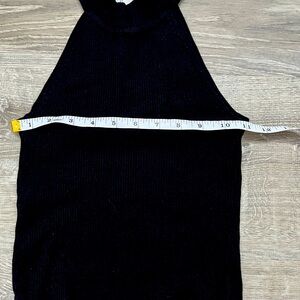 Mango Black Halter Top -size small